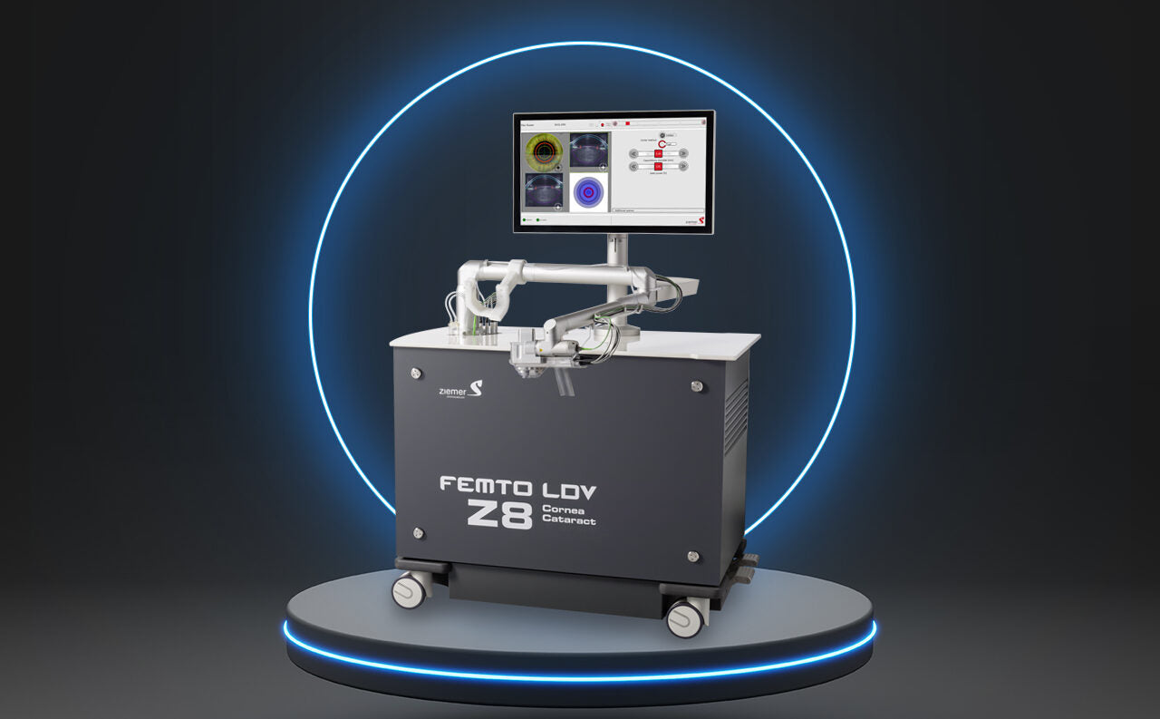 ZIEMER Z8 femtosecond laser equipment used for LASIK surgery