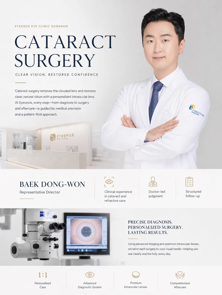 Premium cataract surgery Seoul Korea