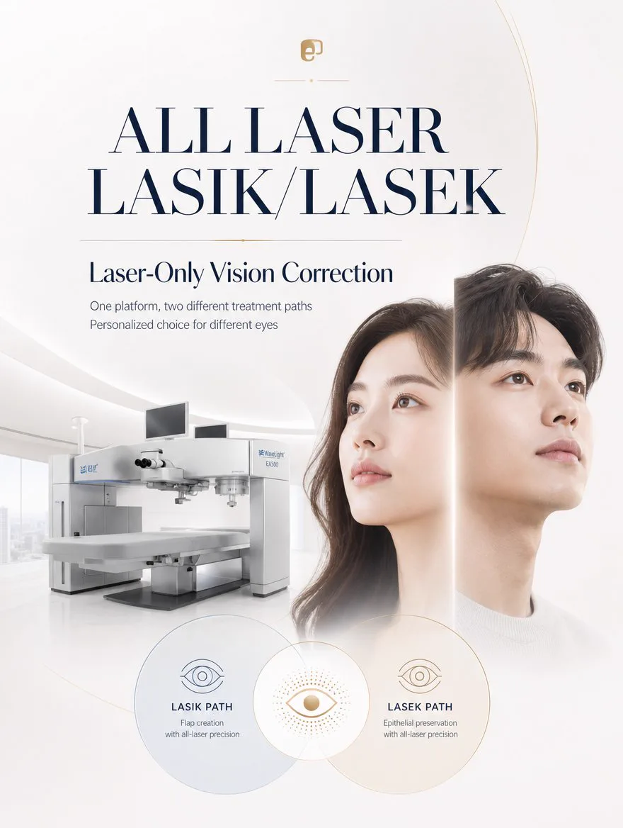 All-laser LASIK LASEK vision correction Korea